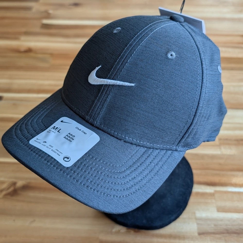 Nike Club Cap Dri-FIT Mens Grey Golf Hat Size M/L NEW!